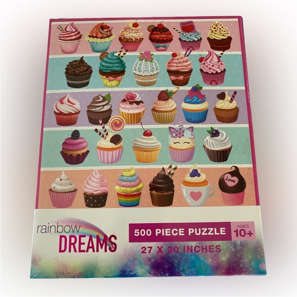 Rainbow Dreams Cupcake Puzzle
